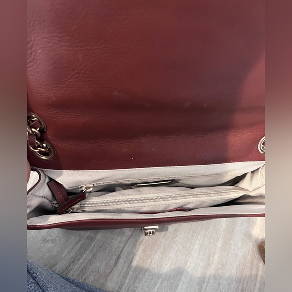 Valentino by Mario Valentino Quilted Leather Chain Shoulder Bag – Burgundy Wine - Picture 16 of 16